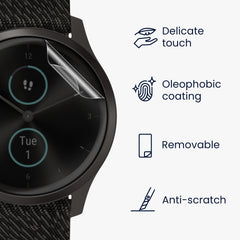 3x Displayschutzfolie kompatibel mit Garmin vivomove Style - Kristallklar - Displayschutz
