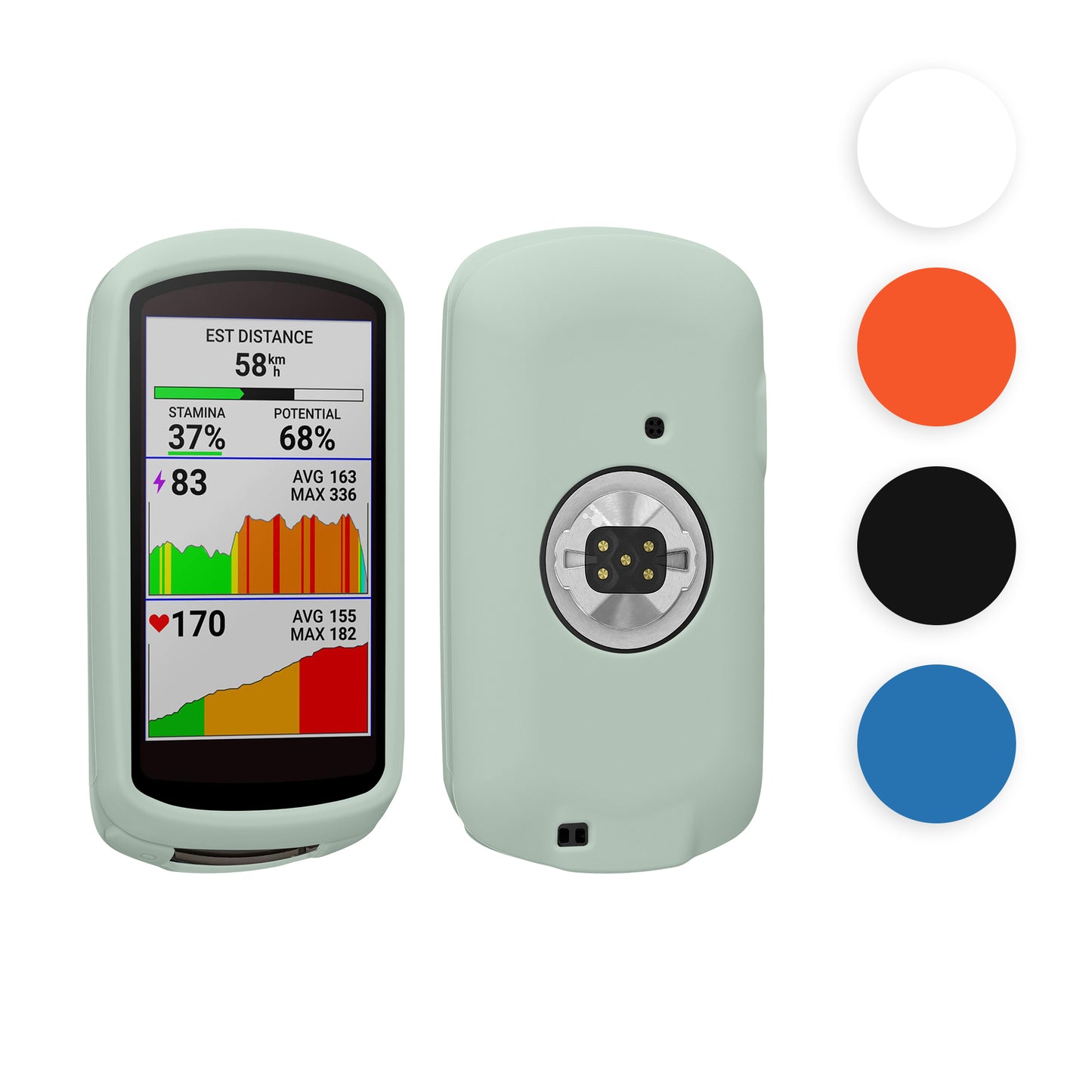 kwmobile Hülle kompatibel mit Garmin Edge 1040 / 1040 Solar - Silikon GPS Fahrrad Case Schutzhülle Bordeaux  
