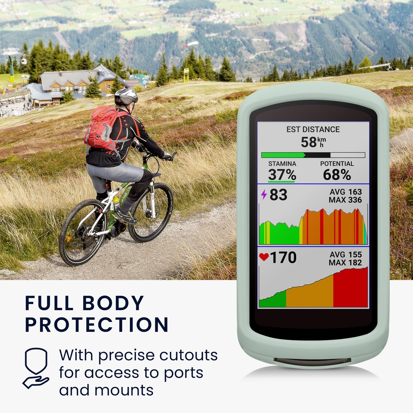 kwmobile Hülle kompatibel mit Garmin Edge 1040 / 1040 Solar Case Schutzhülle