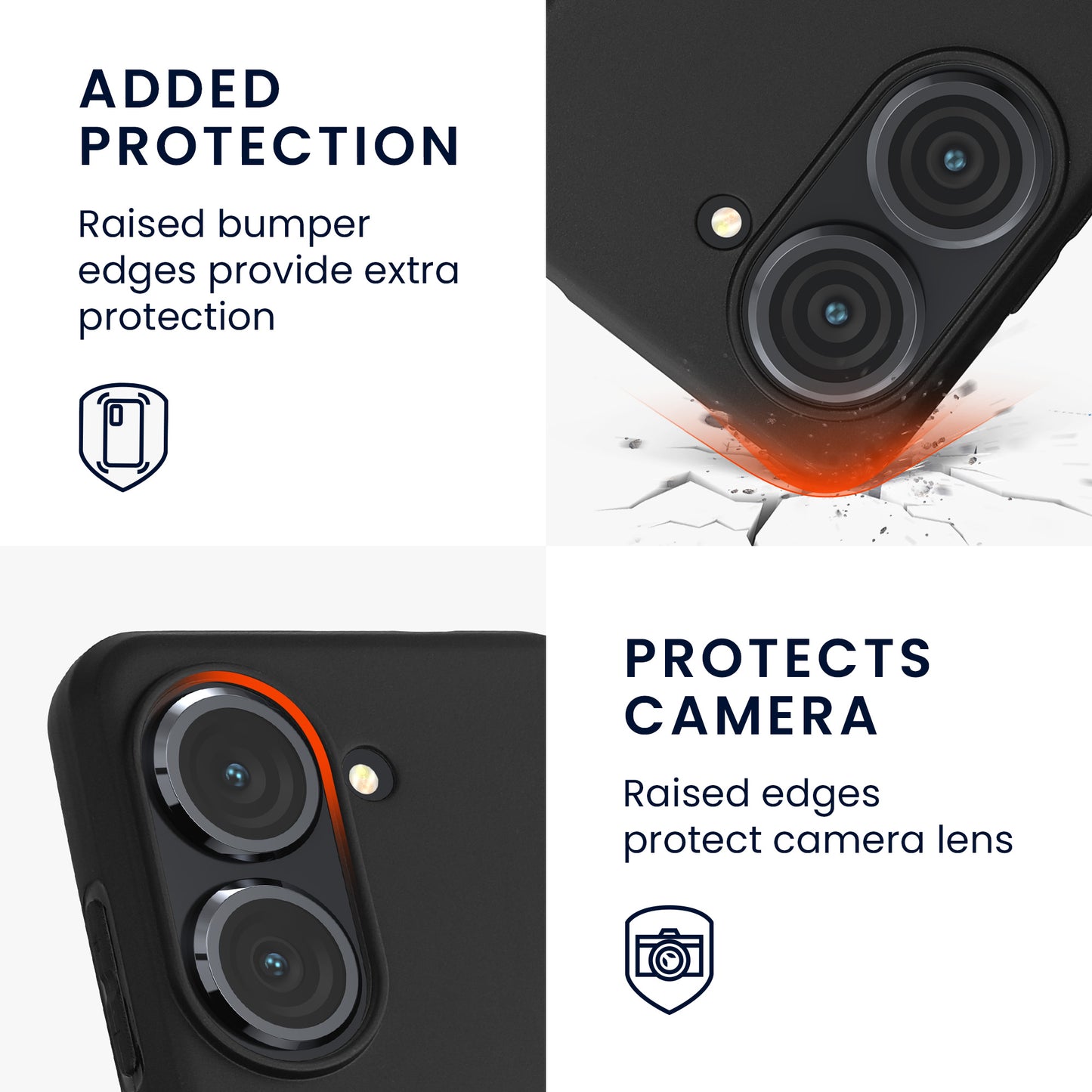 kwmobile Handyhülle für ASUS Zenfone 10 / Zenfone 9 - Kabelloses Laden - Schutzhülle Cover