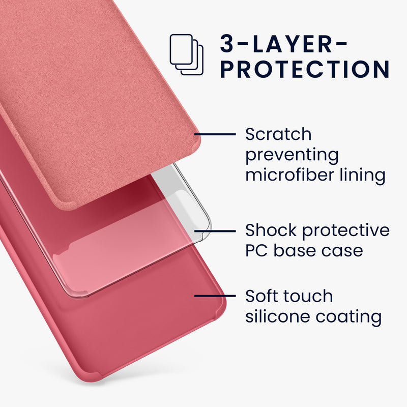 kwmobile Handyhülle für Google Pixel 7 Hülle, für Pixel 7 Case - kabelloses Laden