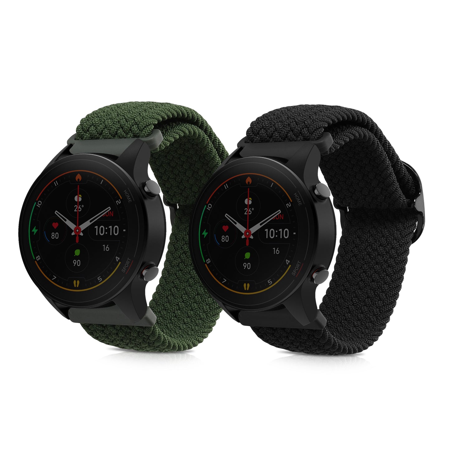 kwmobile Sportarmband kompatibel mit Xiaomi Watch S4/S4 Sport/S3/S2/Watch S1 Active/Redmi Watch 5 Active Armband Ersatzarmband Set für Fitnesstracker