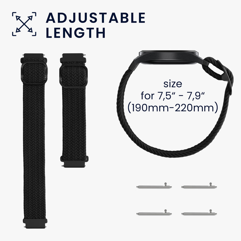 kwmobile Sportarmband kompatibel mit Xiaomi Watch S4/S4 Sport/S3/S2/Watch S1 Active/Redmi Watch 5 Active Armband Ersatzarmband Set für Fitnesstracker