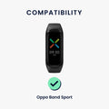 kwmobile Uhrenarmband für Oppo Band Sport Armband Fitnesstracker Band Set Ersatzarmband Smartwatch