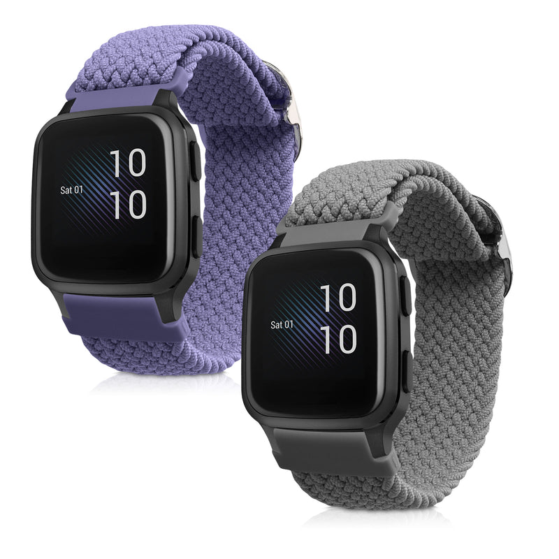 kwmobile Uhrenarmband für Garmin Venu Sq Music / Sq Armband Fitnesstracker Band Set Ersatzarmband Smartwatch