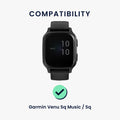 kwmobile Uhrenarmband für Garmin Venu Sq Music / Sq Armband Fitnesstracker Band Set Ersatzarmband Smartwatch
