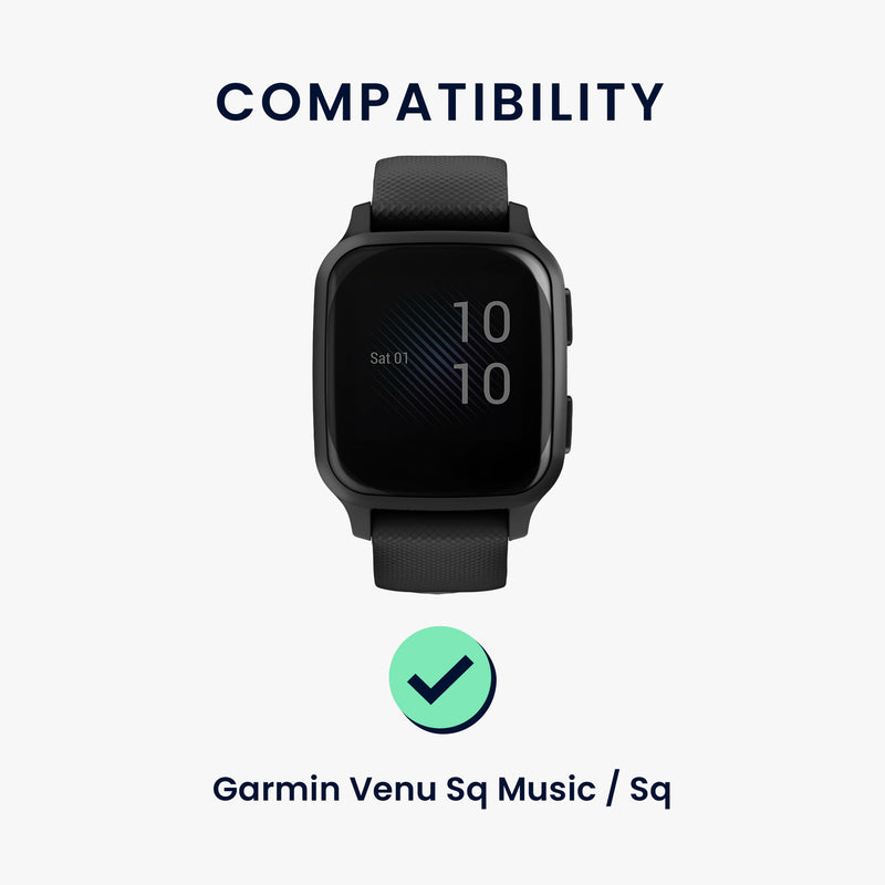 kwmobile Uhrenarmband für Garmin Venu Sq Music / Sq Armband Fitnesstracker Band Set Ersatzarmband Smartwatch