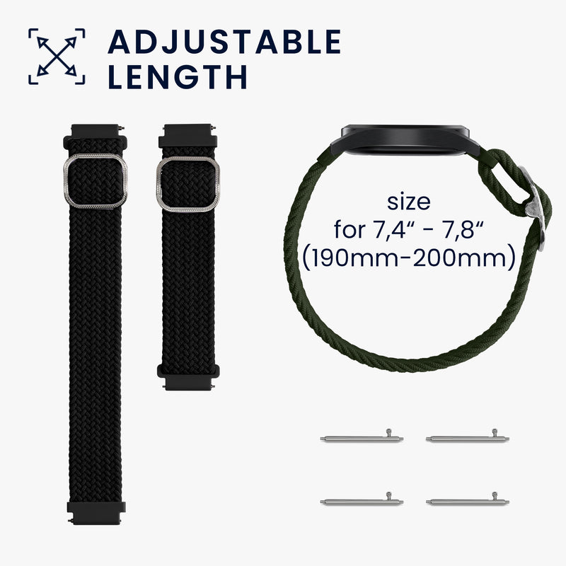 kwmobile Uhrenarmband für Garmin Venu Sq Music / Sq Armband Fitnesstracker Band Set Ersatzarmband Smartwatch