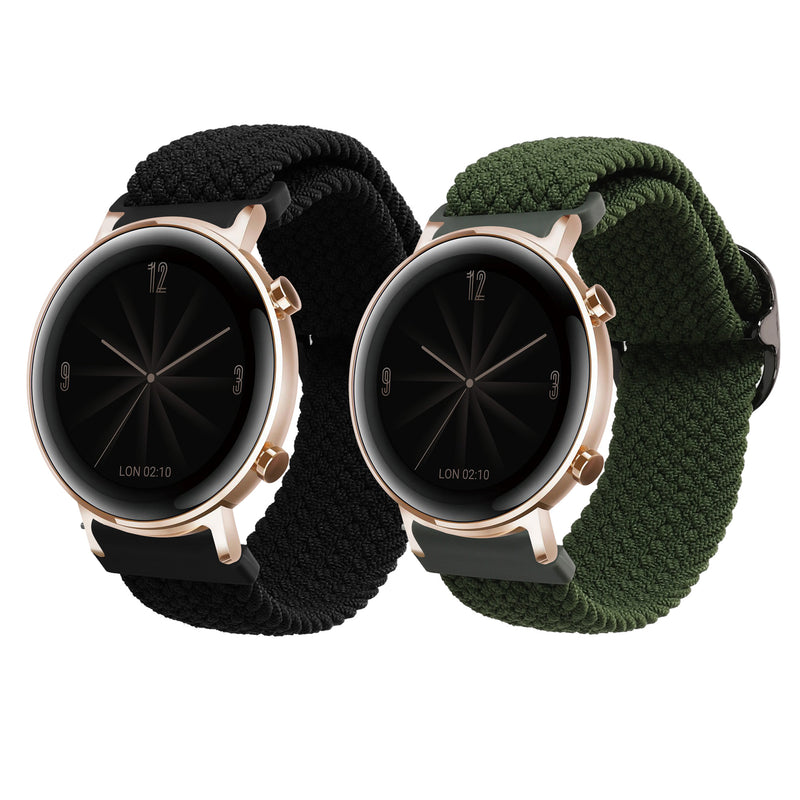 kwmobile Armband kompatibel mit Huawei Watch GT3 (42mm) / Watch GT2 (42mm) / Watch 2 - Fitnesstracker Sportarmband Band - Innenmaße von 19 - 20 cm