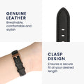 kwmobile Echtleder Uhrenarmband für Huawei Watch Fit mini Armband Ersatzarmband für Fitnesstracker Wechselarmband Smartwatch