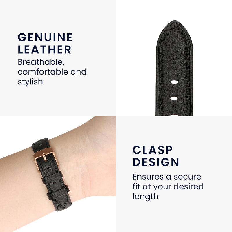 kwmobile Echtleder Uhrenarmband für Huawei Watch Fit mini Armband Ersatzarmband für Fitnesstracker Wechselarmband Smartwatch
