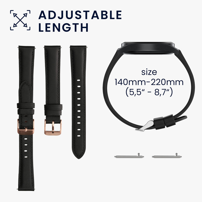 kwmobile Echtleder Uhrenarmband für Huawei Watch Fit mini Armband Ersatzarmband für Fitnesstracker Wechselarmband Smartwatch