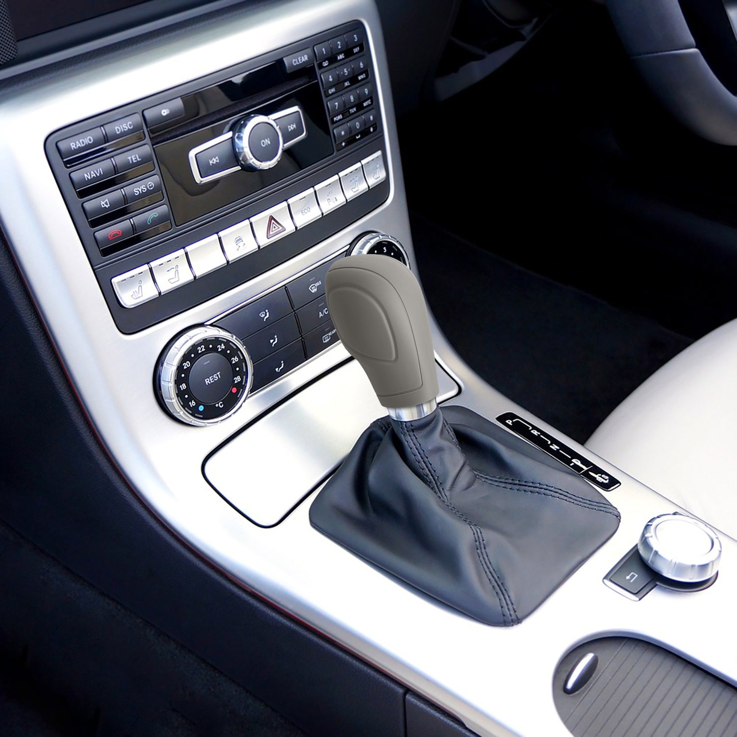 kwmobile Hülle kompatibel mit VW Skoda Automatik Schaltknüppel Cover Schutzhülle