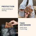 kwmobile Reisepass Hülle mit Kartenfächern Ausweishülle Passhülle Kartenetui Tasche Pass Cover