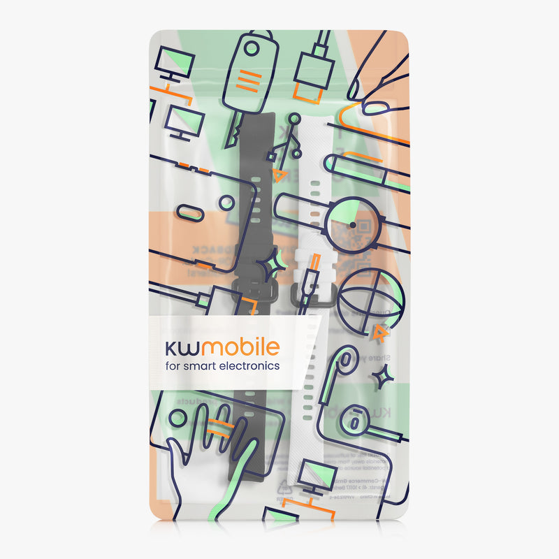 kwmobile Uhrenarmband für HONOR Band 5 / Band 4 Armband Fitnesstracker Band Set Ersatzarmband Smartwatch