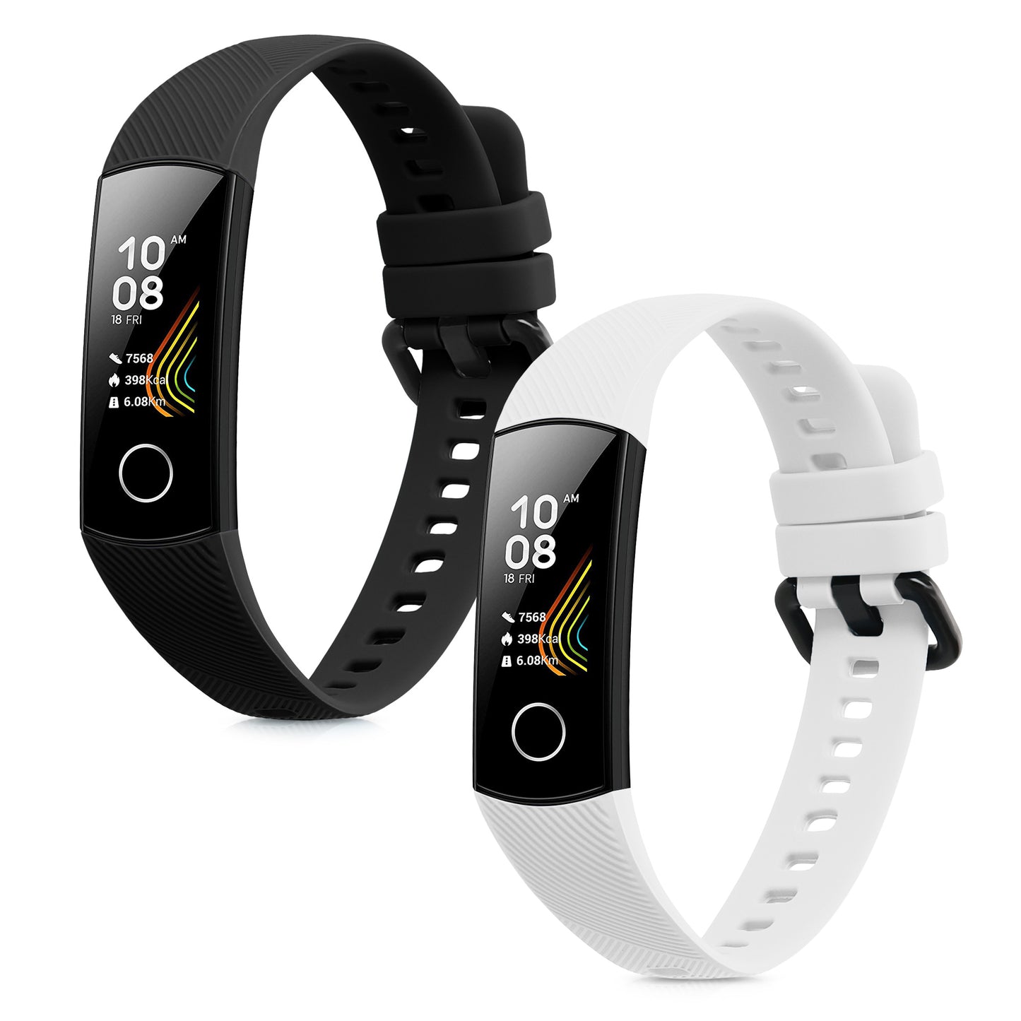 kwmobile Uhrenarmband für HONOR Band 5 / Band 4 Armband Fitnesstracker Band Set Ersatzarmband Smartwatch