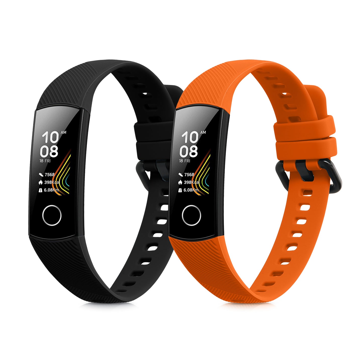 kwmobile Uhrenarmband für HONOR Band 5 / Band 4 Armband Fitnesstracker Band Set Ersatzarmband Smartwatch