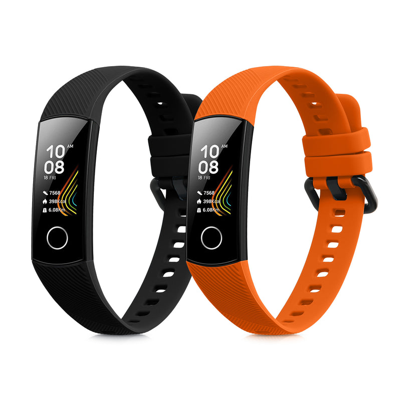 kwmobile Uhrenarmband für HONOR Band 5 / Band 4 Armband Fitnesstracker Band Set Ersatzarmband Smartwatch
