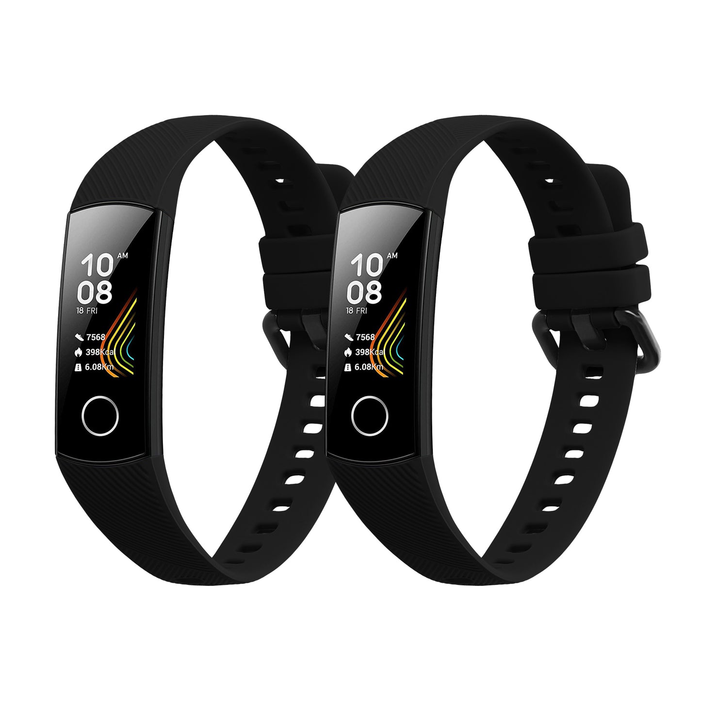 kwmobile Uhrenarmband für HONOR Band 5 / Band 4 Armband Fitnesstracker Band Set Ersatzarmband Smartwatch