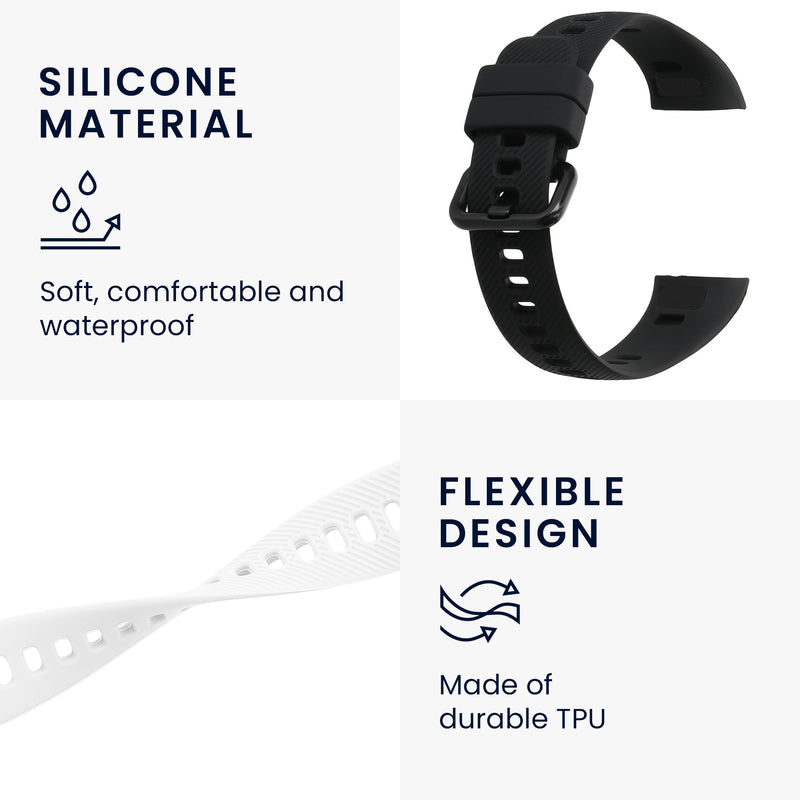 kwmobile Uhrenarmband für HONOR Band 5 / Band 4 Armband Fitnesstracker Band Set Ersatzarmband Smartwatch