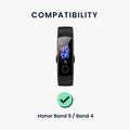 kwmobile Uhrenarmband für HONOR Band 5 / Band 4 Armband Fitnesstracker Band Set Ersatzarmband Smartwatch