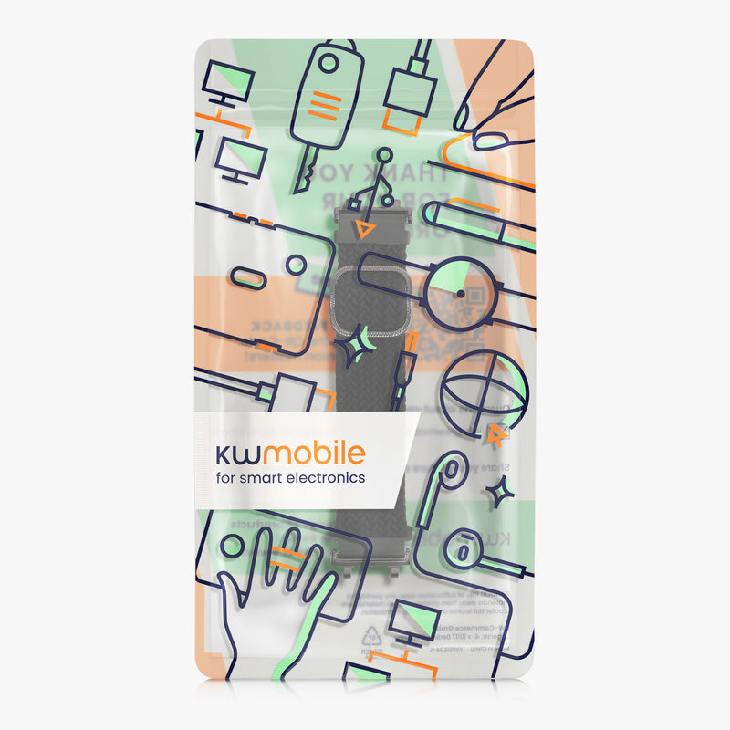 kwmobile Armband kompatibel mit Huami Amazfit T-Rex 2 Fitnesstracker Sportarmband Band Innenmaße von 14 - 22 cm