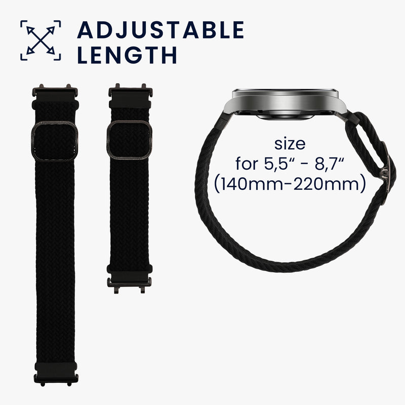 kwmobile Armband kompatibel mit Huami Amazfit T-Rex 2 Fitnesstracker Sportarmband Band Innenmaße von 14 - 22 cm