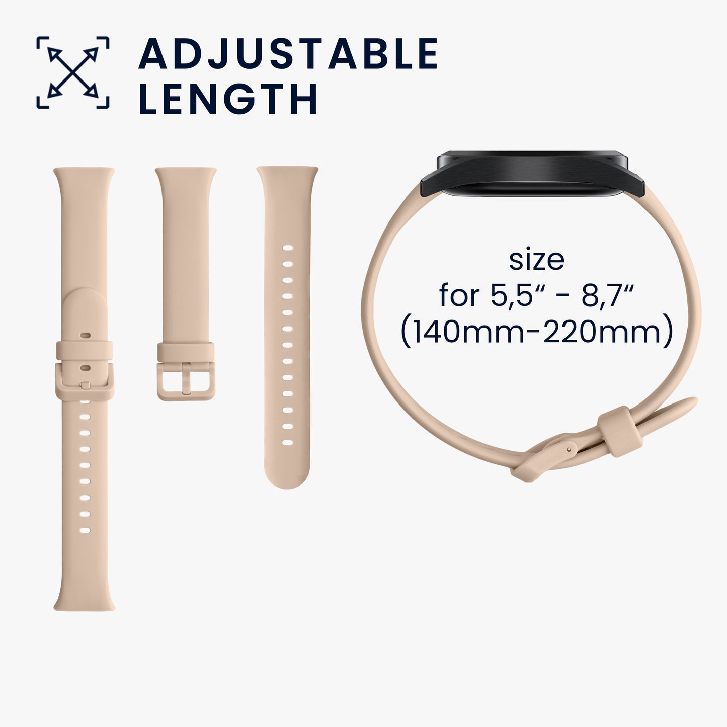 kwmobile Uhrenarmband für Xiaomi Mi Band 7 Pro Armband Fitnesstracker Band Set Ersatzarmband Smartwatch