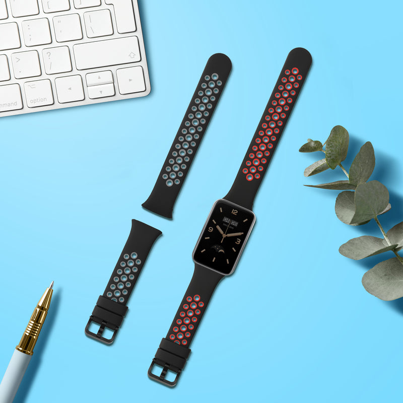 kwmobile Uhrenarmband für Xiaomi Mi Band 7 Pro Armband Fitnesstracker Band Set Ersatzarmband Smartwatch