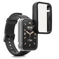 kwmobile Glas Hülle für Xiaomi Mi Band 7 Pro Schutzhülle Fullbody Fitnesstracker Case Set