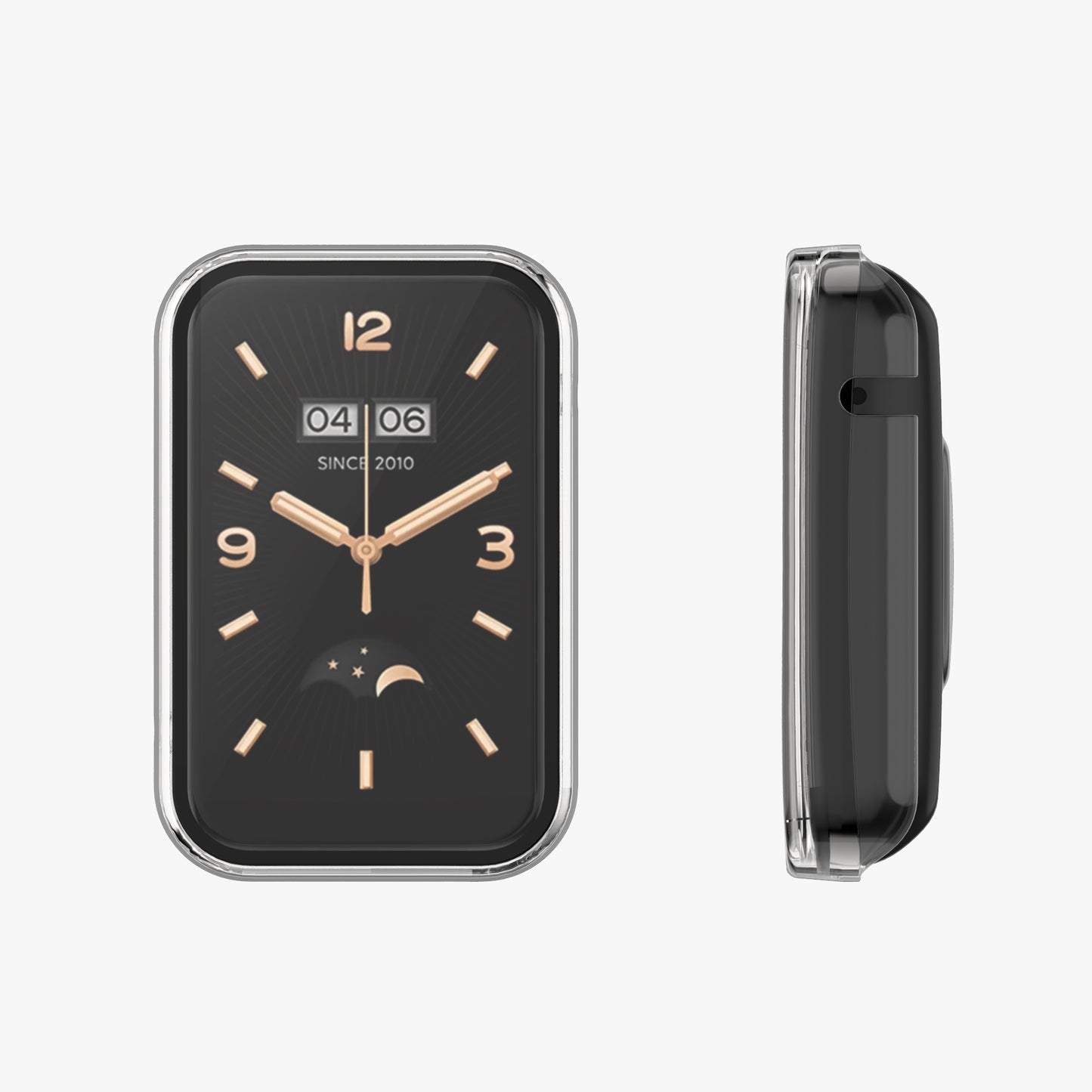 kwmobile Glas Hülle für Xiaomi Mi Band 7 Pro Schutzhülle Fullbody Fitnesstracker Case Set