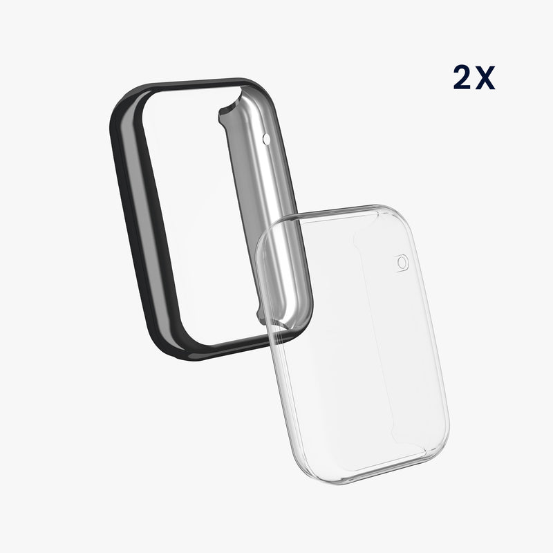 kwmobile Schutzhülle für Xiaomi Mi Band 7 Pro Fullbody Display Cover Set