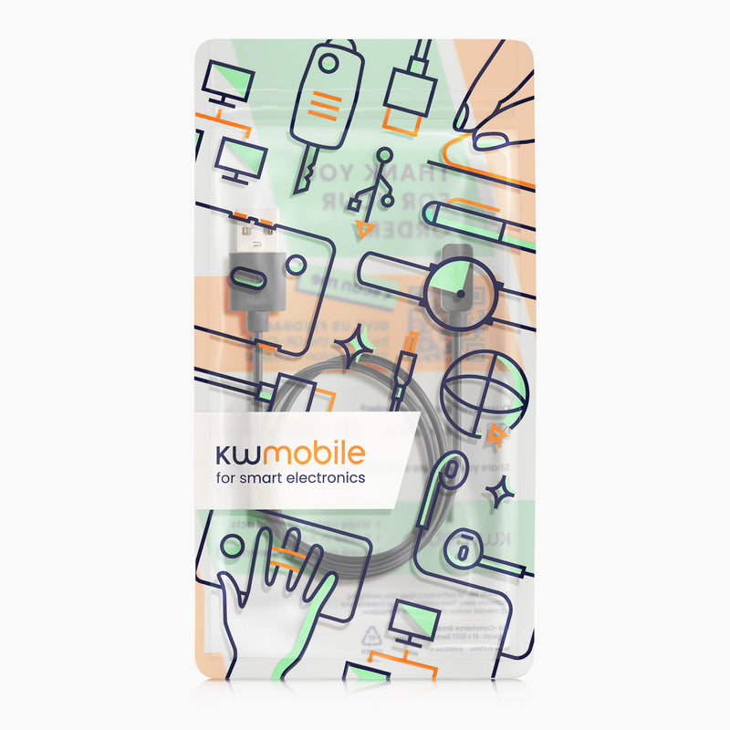 kwmobile USB Kabel Charger kompatibel mit Xiaomi Mi Band 7 Pro / Poco Watch / Redmi Watch 3 / Watch 2 Lite Ladekabel - Smart Watch Ersatzkabel - Fitnesstracker Aufladekabel