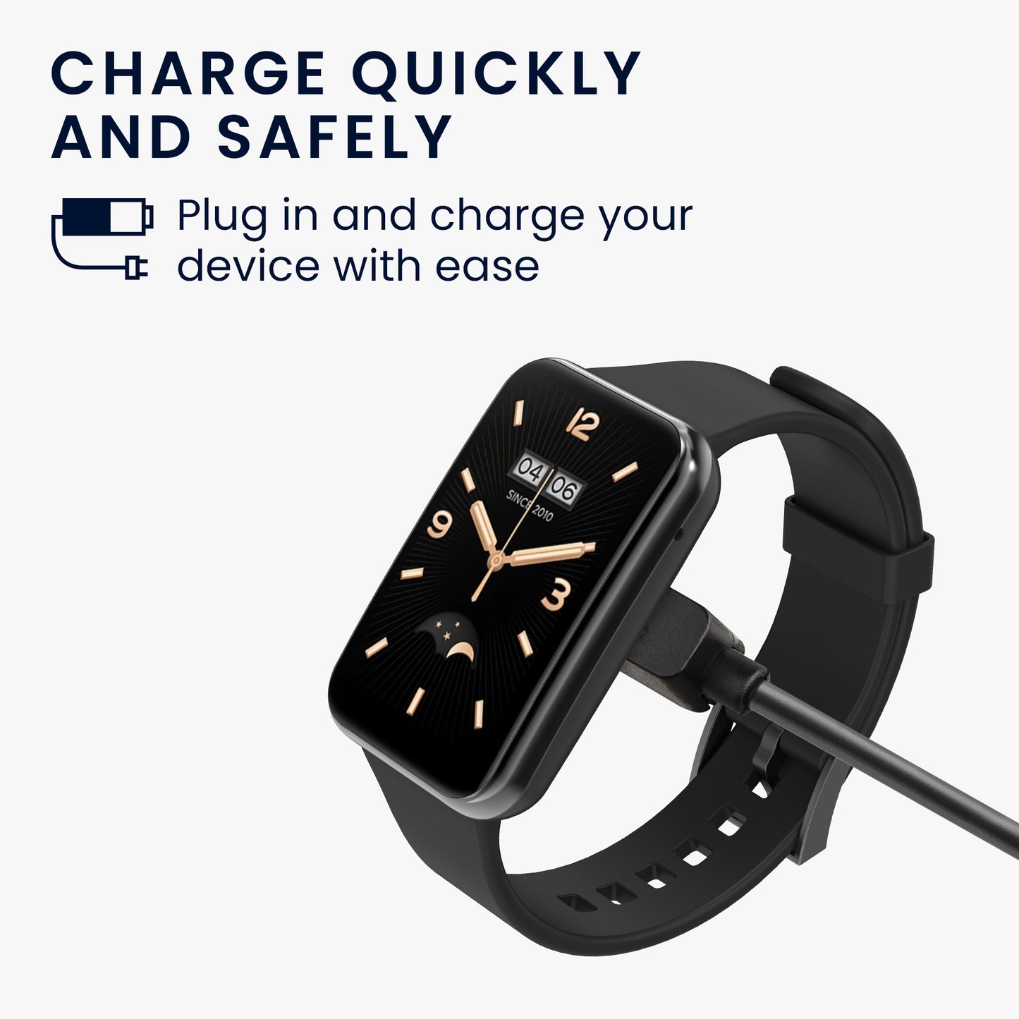 kwmobile USB Kabel Charger kompatibel mit Xiaomi Mi Band 7 Pro / Poco Watch / Redmi Watch 3 / Watch 2 Lite Ladekabel - Smart Watch Ersatzkabel - Fitnesstracker Aufladekabel