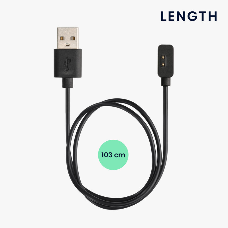kwmobile USB Kabel Charger kompatibel mit Xiaomi Mi Band 7 Pro / Poco Watch / Redmi Watch 3 / Watch 2 Lite Ladekabel - Smart Watch Ersatzkabel - Fitnesstracker Aufladekabel