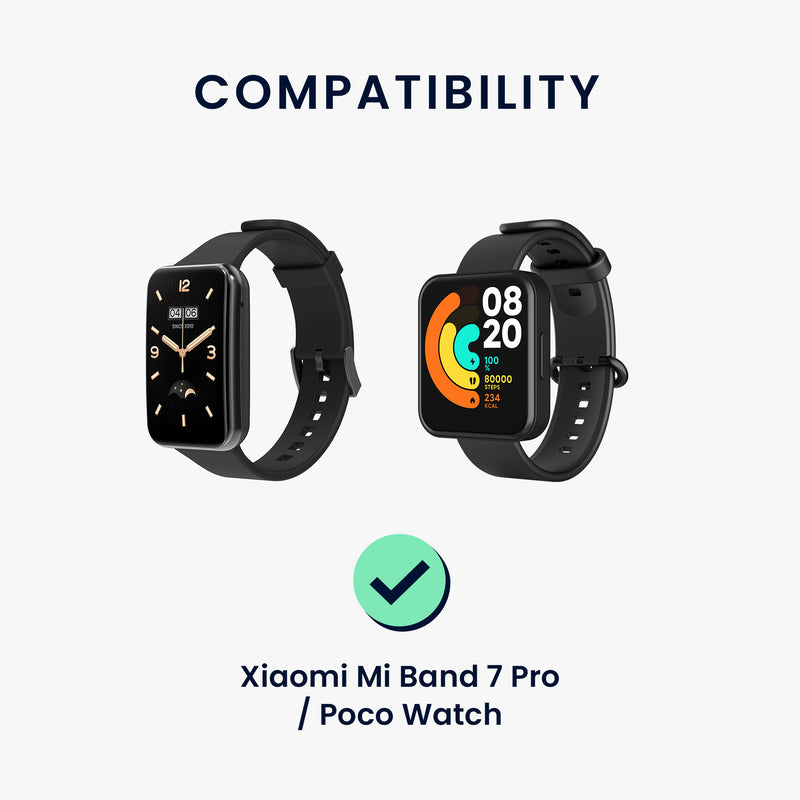 kwmobile USB Kabel Charger kompatibel mit Xiaomi Mi Band 7 Pro / Poco Watch / Redmi Watch 3 / Watch 2 Lite Ladekabel - Smart Watch Ersatzkabel - Fitnesstracker Aufladekabel