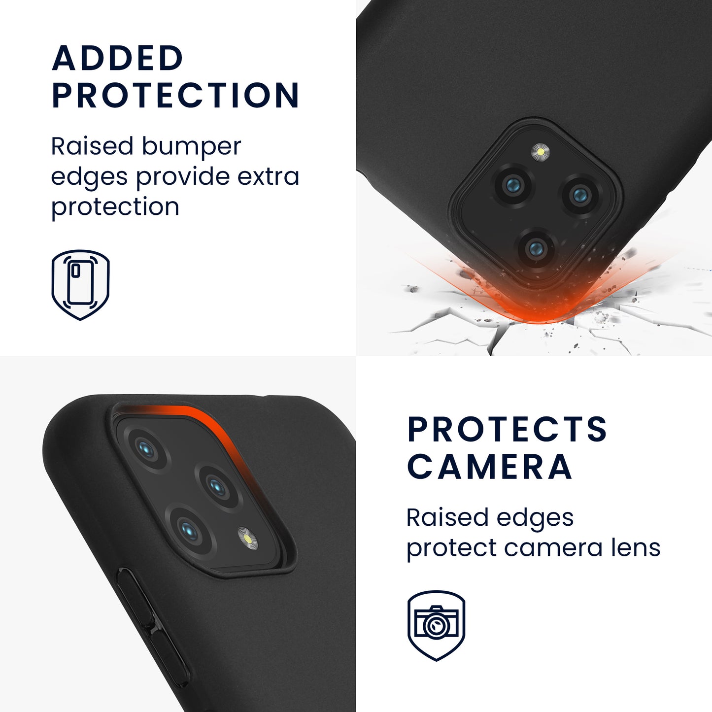 TPU Hülle für Blackview A55 in Schwarz matt