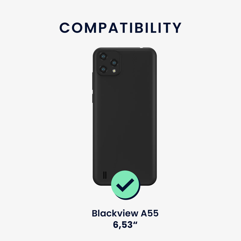 TPU Hülle für Blackview A55 in Schwarz matt