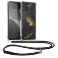 kwmobile Necklace Case kompatibel mit Motorola Moto G32 Hülle Silikon Cover mit Handykette Transparent Dschungel
