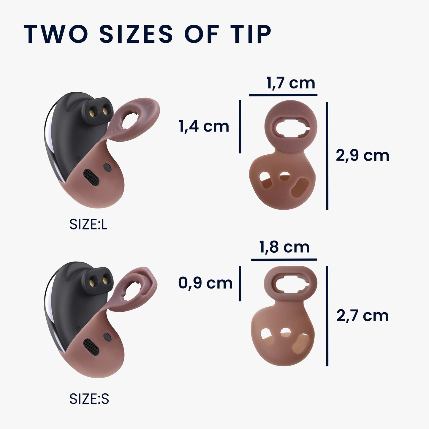 kwmobile 16x Ear Buds kompatibel mit Samsung Galaxy Buds Live Zubehör Bügel für In-Ear Kopfhörer