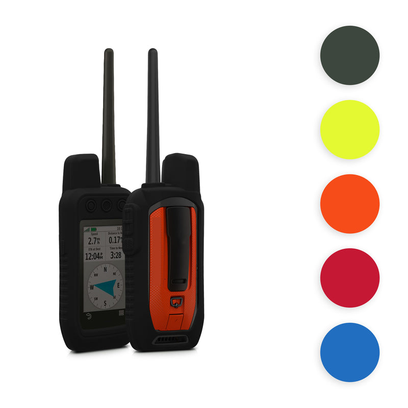 kwmobile Hülle kompatibel mit Garmin Alpha 300 / Alpha 200 - Schutzhülle für GPS Handgerät in Grau Grau  