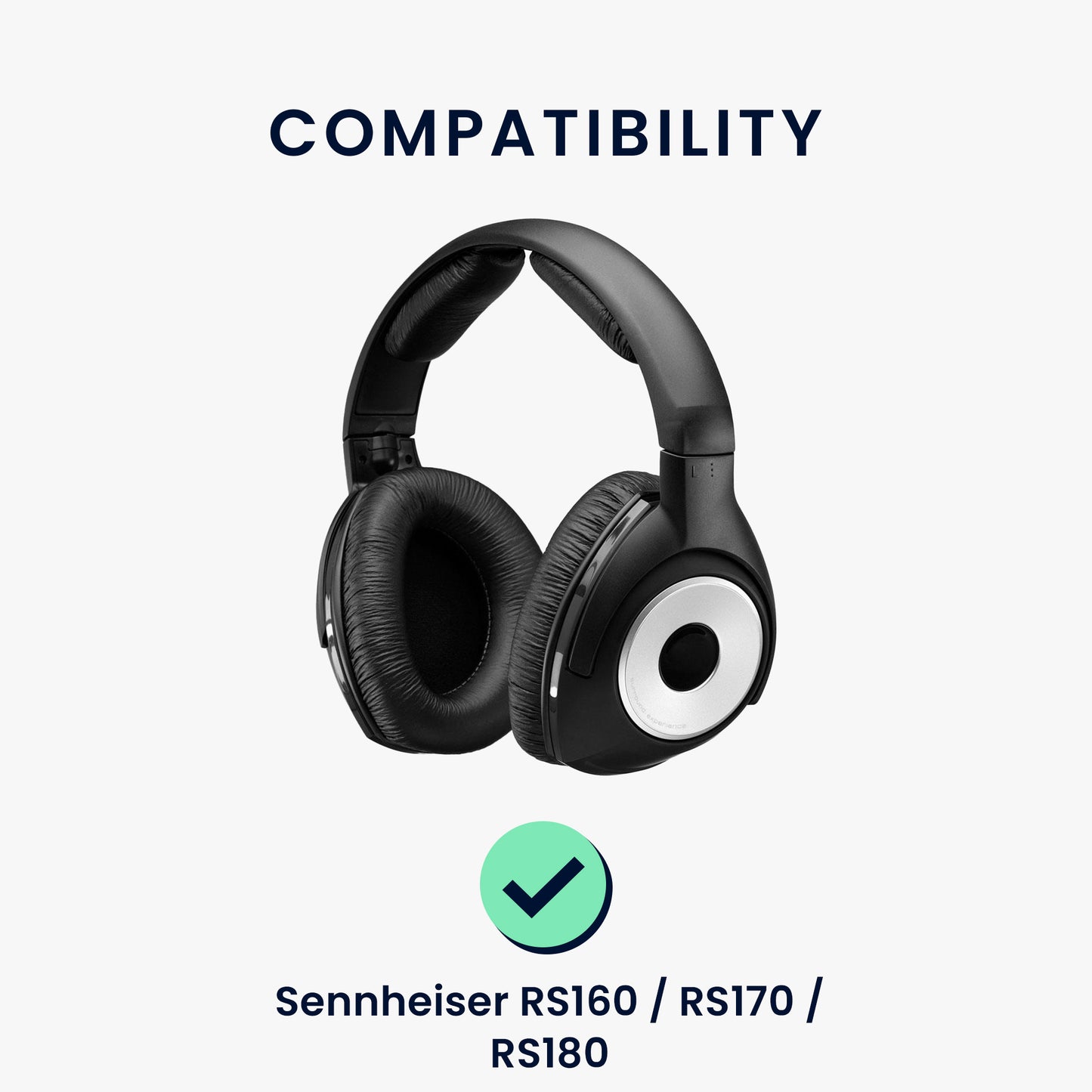 2x Velours Ohrpolster für Sennheiser RS160 / RS170 / RS180