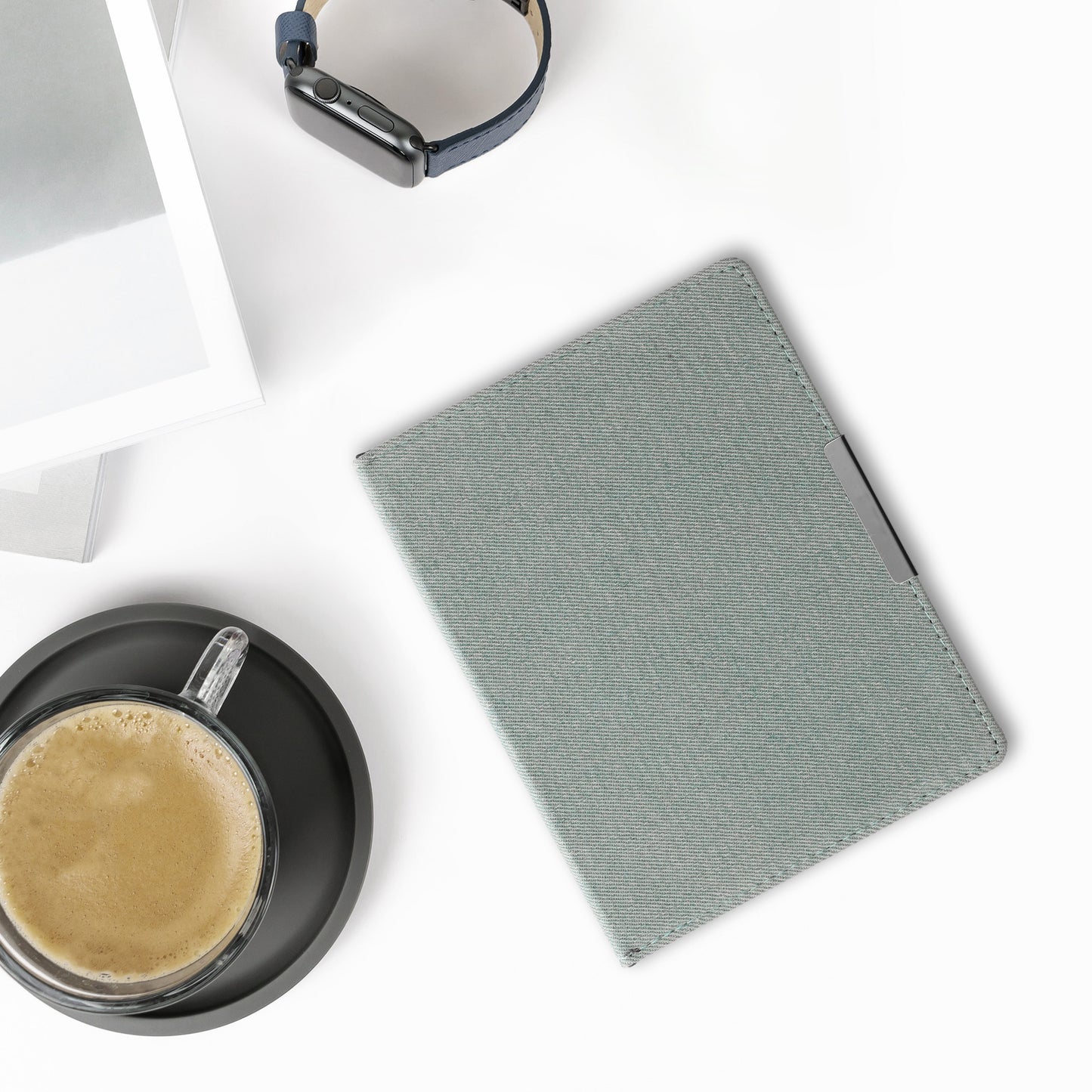kwmobile Klapphülle kompatibel mit Kobo Aura H2O Edition 2 - Schutzhülle e-Reader - Hülle eReader