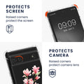 kwmobile Necklace Case kompatibel mit Google Pixel 6a Hülle Silikon Cover mit Handykette Kirschblütenblätter