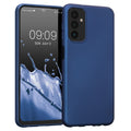 kwmobile Handyhülle für Samsung Galaxy M13 Hülle - Silikon Case metallisch schimmernd - Schutzhülle Cover