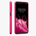 kwmobile Handyhülle für Samsung Galaxy M13 Hülle - Silikon Case metallisch schimmernd - Schutzhülle Cover