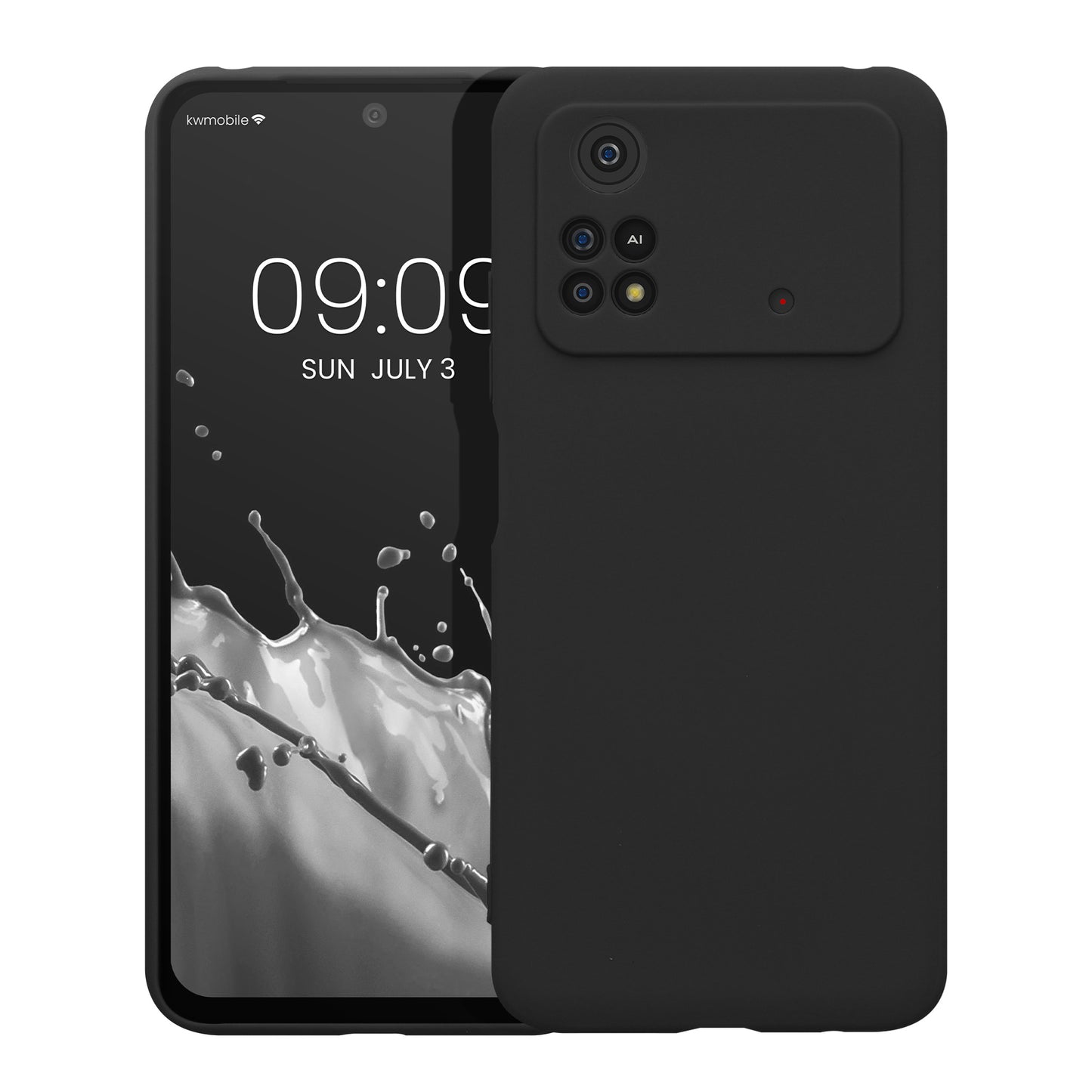 kwmobile Handyhülle für Xiaomi Poco M4 Pro Hülle - weiches Handy Silikon Case - Schutzhülle Cover