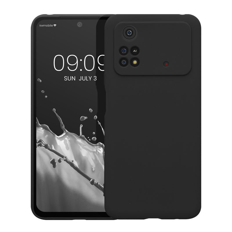 kwmobile Handyhülle für Xiaomi Poco M4 Pro Hülle - weiches Handy Silikon Case - Schutzhülle Cover