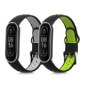 kwmobile Uhrenarmband für Xiaomi Mi Smart Band 6 / Mi Band 6 / Band 5 Armband Fitnesstracker Band Set Ersatzarmband Smartwatch