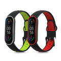 kwmobile Uhrenarmband für Xiaomi Mi Smart Band 6 / Mi Band 6 / Band 5 Armband Fitnesstracker Band Set Ersatzarmband Smartwatch
